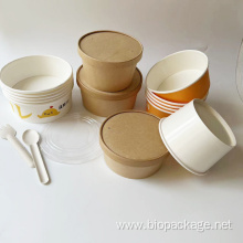 Biodegradable Paper Bowl With Lid Paper Bowls